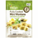 Bibigo Chicken & Cilantro Fully Cooked Mini Wontons, 48 oz