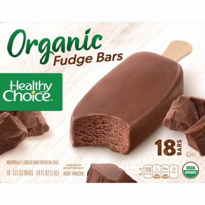 Healthy Choice Organic Fudge Bars, 18 x 3 fl oz