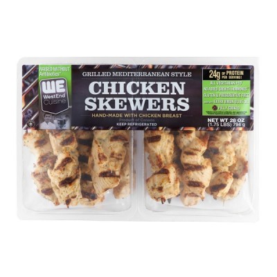 West End Cuisine Grilled Chicken Skewer 14 Skewers 2 Ounces Ea