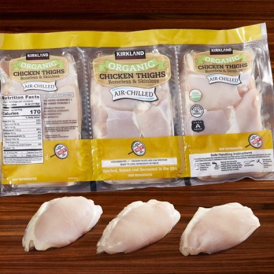 Kirkland Signature Fresh Organic Fresh Boneless Skinless Thighs