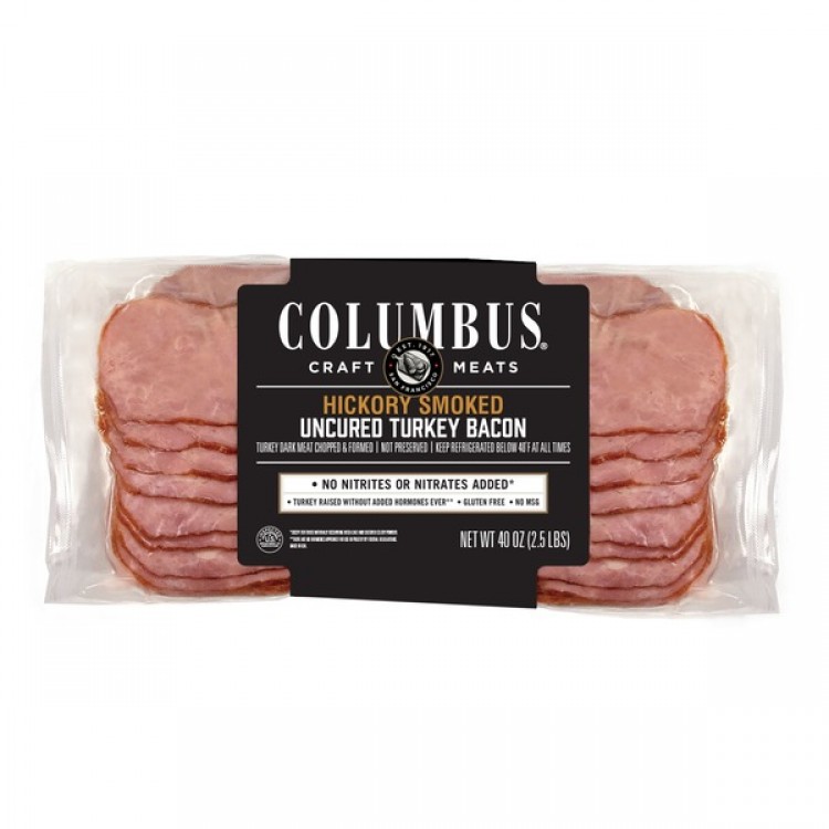 Columbus Turkey Bacon, 2.5 lbs
