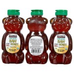 Kirkland Signature Raw Organic Honey Bears, 3 X 24 oz
