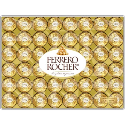 Ferrero Rocher Hazelnut Chocolates, 48 ct