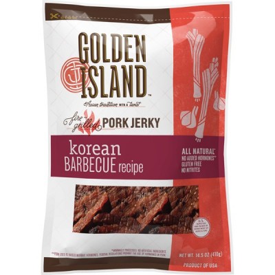 Golden Island Korean BBQ Pork Jerky, 14.5 oz