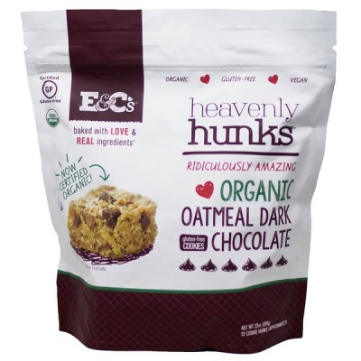 Heavenly Hunk Organic Dark Chocolate Oatmeal, 22 x 1 oz