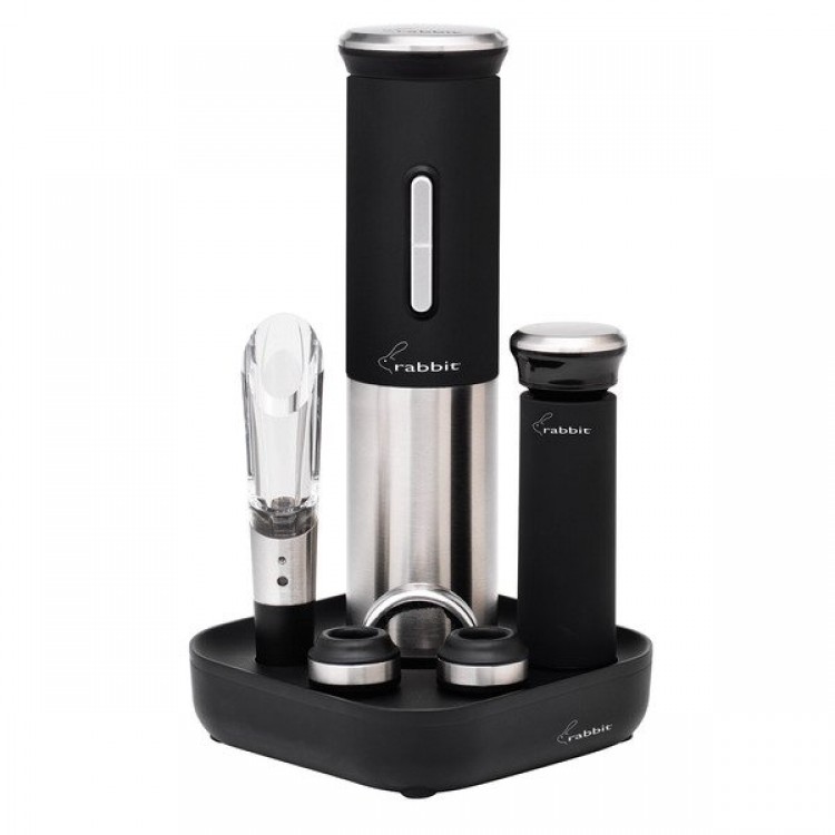 Rabbit Electric Wine Opener, 8 piece set