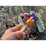 Pangolin House All-Natural Intention Sticks. White Sage, Palo Santo and Flowers. Positive Energy, Success and Love.