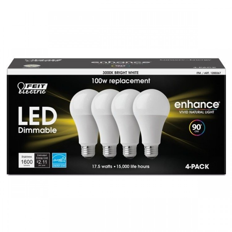 Feit Electric Led 100W Replacement, 4 pack