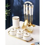 Stainless Steel kitchenware Seven Pieces Set (White Gold)
