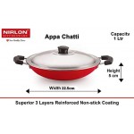 NIRLON Kitchenware Non Stick Aluminium Cookware Gift Set of 4 Pieces (FT11_AC_ST12_CS24)