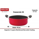 NIRLON Kitchenware Non Stick Aluminium Cookware Gift Set of 4 Pieces (FT11_AC_ST12_CS24)