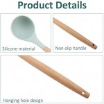 Silicone Cooking Utensils 9PCS/Set Silicone Cooking Utensils Kitchenware Blue Kitchen Tool (Storage Bucket Not Included)