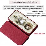 Hourglass Timer, 15 Minutes Embossed Golden Hourglass Timer,Used for Vintage Home Decoration, Office/Desk Decoration, Kitchen Wedding Gifts (P1-G42U-8VJR)