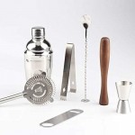 Kitchenware Gadgets 8 in 1 Stainless Steel Wine Cocktail Shaker Tools Set with Cloth Bag, Capacity: 800/600ml Kitchenware Gadgets