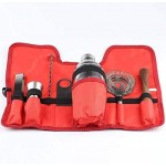 Kitchenware Gadgets 8 in 1 Stainless Steel Wine Cocktail Shaker Tools Set with Cloth Bag, Capacity: 800/600ml Kitchenware Gadgets