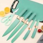 Cookware Set for Kitchen, 19 Kitchenware Set with 11 Non-Stick Silicone Heat Resistant Kitchen Gadgets, 5 Anti-Rust Stainless Steel Sharp Kitchen Knife Set, Scissors and Chopping Board