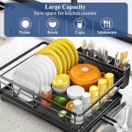 Large Dish Drying Rack, Dish Rack, Metal Dish Rack, Rustproof Dish Rack, Kitchen Drying Rack, Utensil Holder, Kitchenware Rack, Utensils Drying Holder Rack