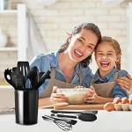 Silicone Kitchenware, Silicone Kitchen Utensil Set, 14Pcs Cooking Utensils Baking Tools Heat Resistant Silicone Handle Non-stick
