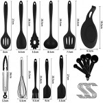 Silicone Kitchenware, Silicone Kitchen Utensil Set, 14Pcs Cooking Utensils Baking Tools Heat Resistant Silicone Handle Non-stick