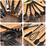 Silicone Kitchenware, Silicone Kitchen Utensil Set, 14Pcs Cooking Utensils Baking Tools Heat Resistant Silicone Handle Non-stick