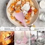 Umite Chef Kitchen Utensils Set, 22Pcs Silicone Cooking Utensils Set, Heat Resistance Silicone Ktchen Spatulas Set with Holder, Cooking Gadgets Tools Set for Nonstick Cookware, Dishwasher Safe(Pink)