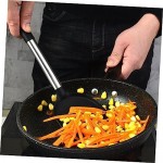 CIYODO 5pcs Silicone Cookware Heat Resistant Kitchen Cooking Utensil Kitchen Baking Supplies Dishwasher Kit Kitchen Utensil Practical Kitchenware Nonstick Cooking Supplies Black