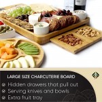 Unique Cheese Board Birthday Gifts for Women Perfect as Wedding, Anniversary, or Housewarming Present for Couples - Charcuterie Board with Knife Set - Serving Platter Tray for Wife Mum Her
