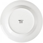 Amazon Basics 16-Piece Porcelain Kitchen Dinnerware Set with Plates, Bowls and Mugs, Service for 4 - White