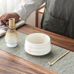 Matcha Whisk and Bowl, Matcha Tea Kit, Matcha Whisk Set, 4pcs Tea Whisk Set, House Hold Tea Making Tool, Matcha Tea Maker Japanese Tea Set, Elevate Your Tea Game with Premium Matcha Tea Set