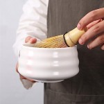 Matcha Whisk and Bowl, Matcha Tea Kit, Matcha Whisk Set, 4pcs Tea Whisk Set, House Hold Tea Making Tool, Matcha Tea Maker Japanese Tea Set, Elevate Your Tea Game with Premium Matcha Tea Set