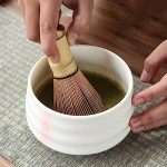 Matcha Whisk and Bowl, Matcha Tea Kit, Matcha Whisk Set, 4pcs Tea Whisk Set, House Hold Tea Making Tool, Matcha Tea Maker Japanese Tea Set, Elevate Your Tea Game with Premium Matcha Tea Set