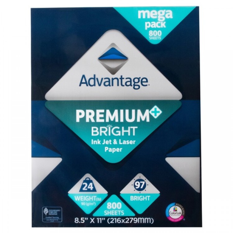 Advantage Multi-Purpose Paper 8.5" X 11",  800 Sheets