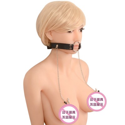 Neck collar, neck cuffs, breast clip chain, SM props, sex tools, couple's sex products, sex products, SM binding straps, adjustment