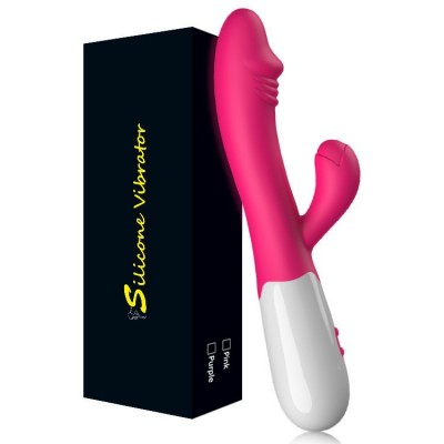 Simulated silicone vibrating stick, double G-point massage stick, female sexual pleasure masturbation device, adult sexual pleasure toy