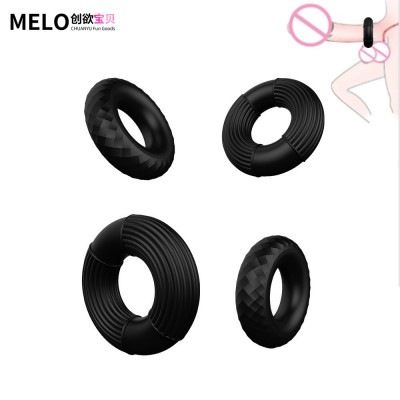 Silicone Men's Fun Sperm Locking Ring Penile Sleeve Sperm Locking Device Adult Sexual Products Male Tool Delay Ring