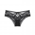 Guiruo Spring/Summer New Fun Underwear Women's Triangle Pants Comfortable Cross Straps Sexy Perspective Temptation Underwear 614