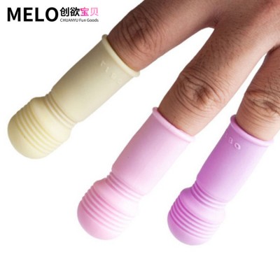 Finger AV Shaker Sleeve Fingertip Genie Mini Shaker Stick Gemini Finger Sleeve Adult Flirting and Fun Supplies