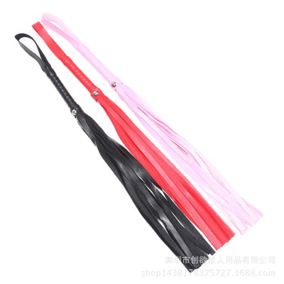 Leather Adult Sexuality Products Ordinary Black Leather Whips Couple Alternative Flirting Toys Size Whips Wholesale