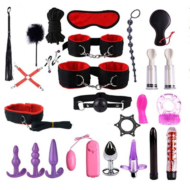 Fun Bed Strap and Anal Plug Combination Adult Fun Set Couple Fun Toys Fun Sex Products Playing Card
