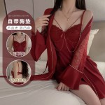 Bride's Morning Robe Simple Outer Robe Women's Home Fur Set C3461