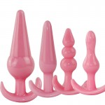 Adult Sexual Products Female Silicone Anal Plug Fun Four Piece Set for Couple Flirting Anal Sexual Products Aftercourt Products