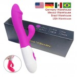 30 frequency charging simulation silicone G-point vibrator for women's sexual pleasure masturbation equipment factory stock foreign trade