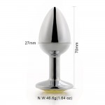 Conventional anal plug, small size metal stainless steel anal plug, fun and healthy adult products, alternative toys