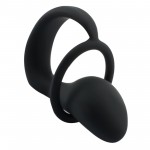 G-spot vestibular prostate massager, male anal plug, silicone anal masturbation rod, lock ring, adult sex toy