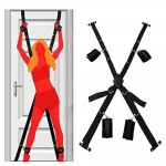 Cross webbing sex door Carmen swing SM props Couple binding and binding straps Adjustable hand and foot straps