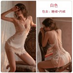 Gorgeous, Sexy, Sexy, Sexy, Seductive, Lace, Teasing, Lace up, Open Back Suspended Sleeping Dress, Passionate, Hot Home Fury Set 966