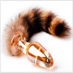 Fox tail, vestibular anal plug, dog tail, glass vestibular anal plug, anal pull bead, adult sex toy