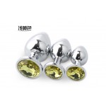 Conventional anal plug, small size metal stainless steel anal plug, fun and healthy adult products, alternative toys