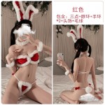 Guiruo Fun Lingerie Rabbit Girl Sexy and Passionate Opening Three Point Role Playing Christmas Uniform Set