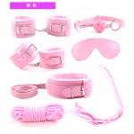 Fun Plush 7-Piece Set Thickened Leather Adult Toy Binding Binding Couple Alternative Sexual Products